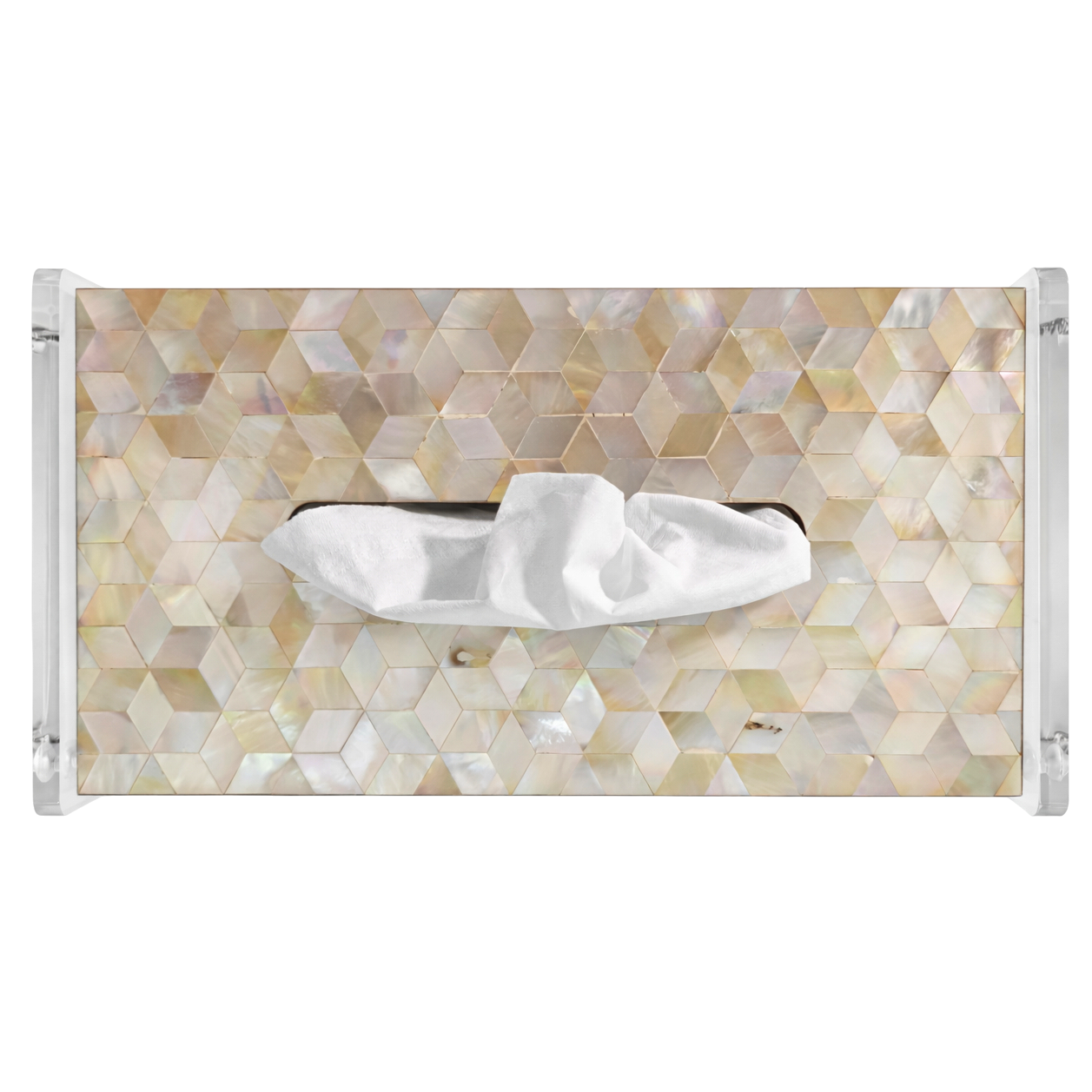 Lozago Msadaf Pearl Facial Tissue Holder – Elegant Rectangular Design