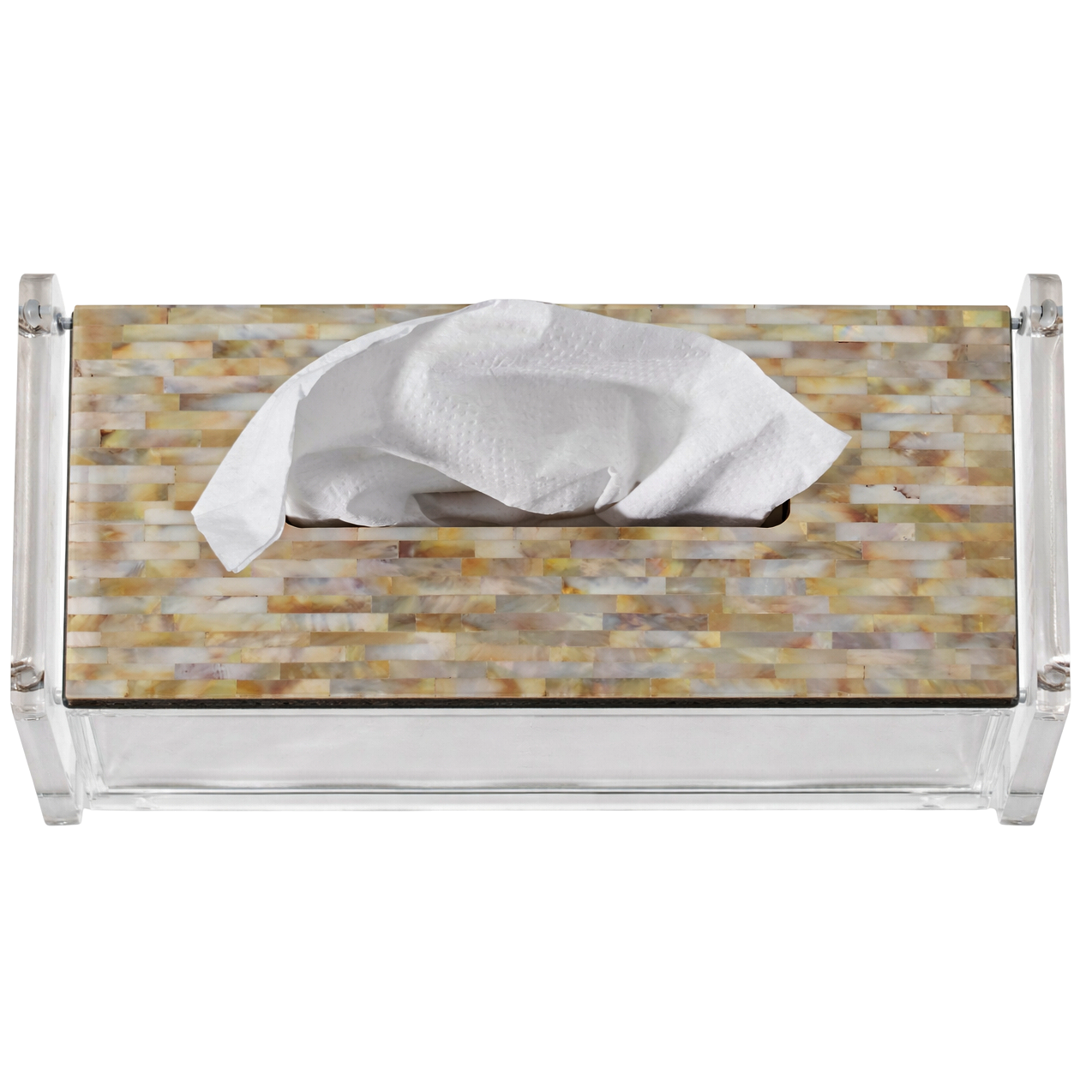 Lozago Msadaf Pearl Facial Tissue Holder – Elegant Rectangular Design