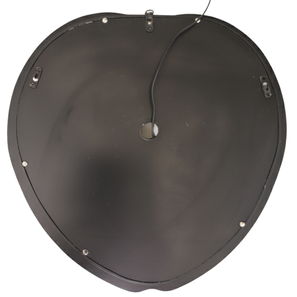 Romantic Black Lighting mirror Heart
