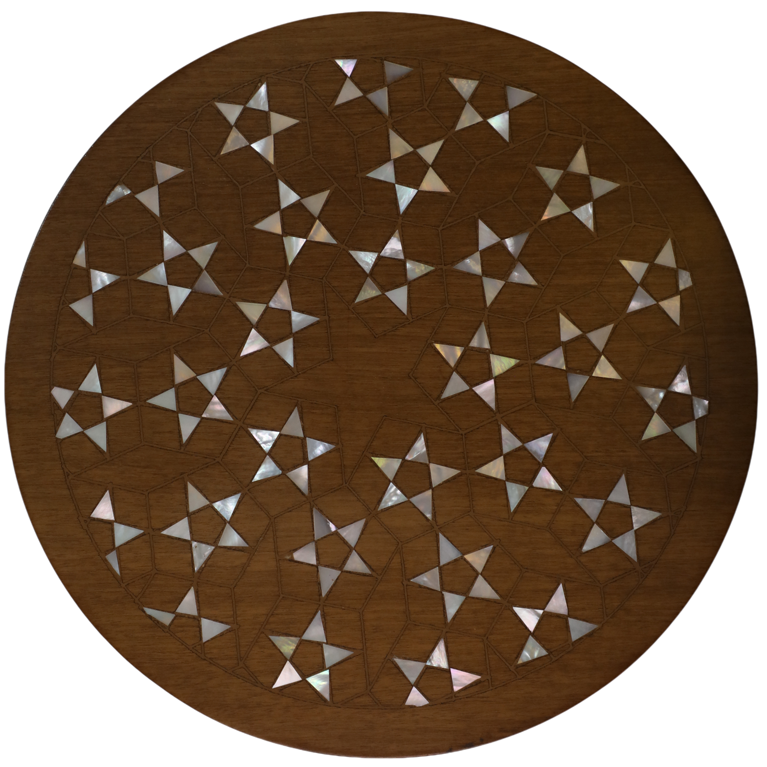 Zakharif 1 Wooden Inlaid Lid – 20 cm Decorative Food Holder