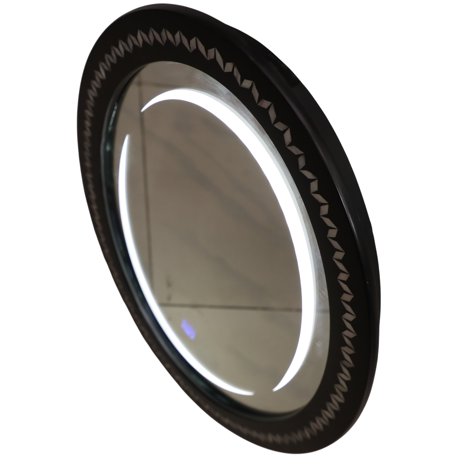 Zakrasha Brown Oval Light mirror